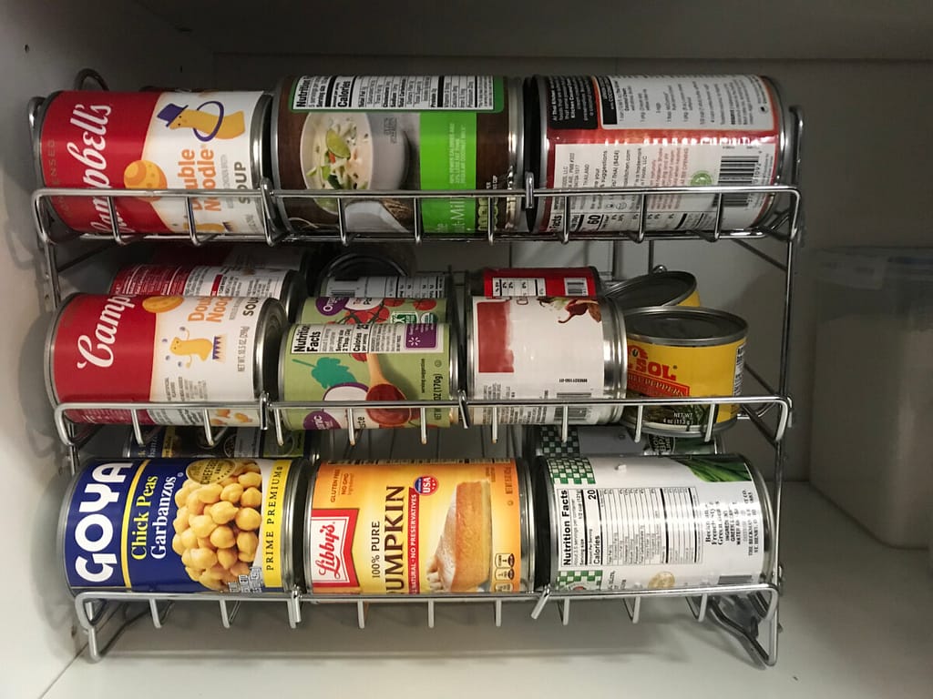 Canned good storage