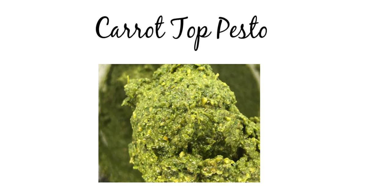 You’ll Love This Inexpensive Fresh Carrot Top Pesto