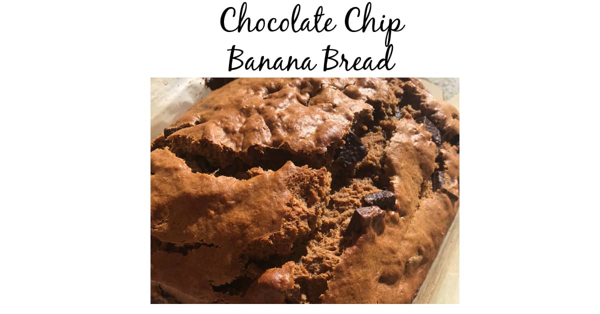 Last Minute Dessert: Chocolate Chip Spiced Banana Bread