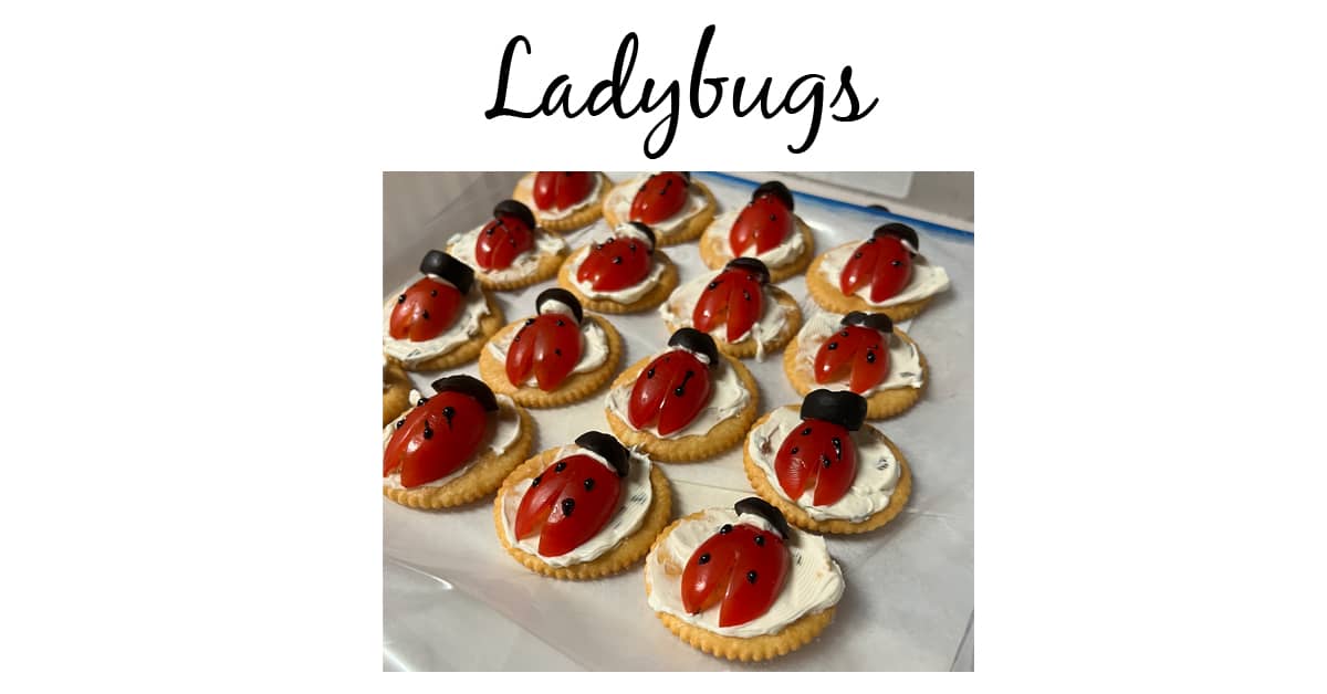 Make Beautiful Ladybugs For Your Garden Party Appetizer
