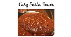 Beautiful red easy pasta sauce