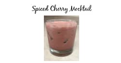 Make a simple cherry mocktail using ginger beer, cherry juice and superfoods! No processed sugar is used in this easy to make alcohol free mocktail!