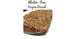 Healthy Seed Bread made with nuts, oats & seeds is gluten free and vegan!