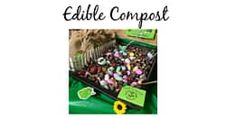 Edible Compost? That's right! Make this chocolatey treat for your garden party! Great as a centerpiece or put into burlap gift bags for guests. Quick & easy.