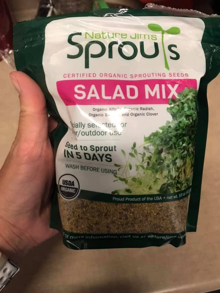 Nature Jims Sprouts Salad Mix bag