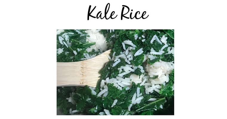 How To Make Vibrant Green Kale Rice