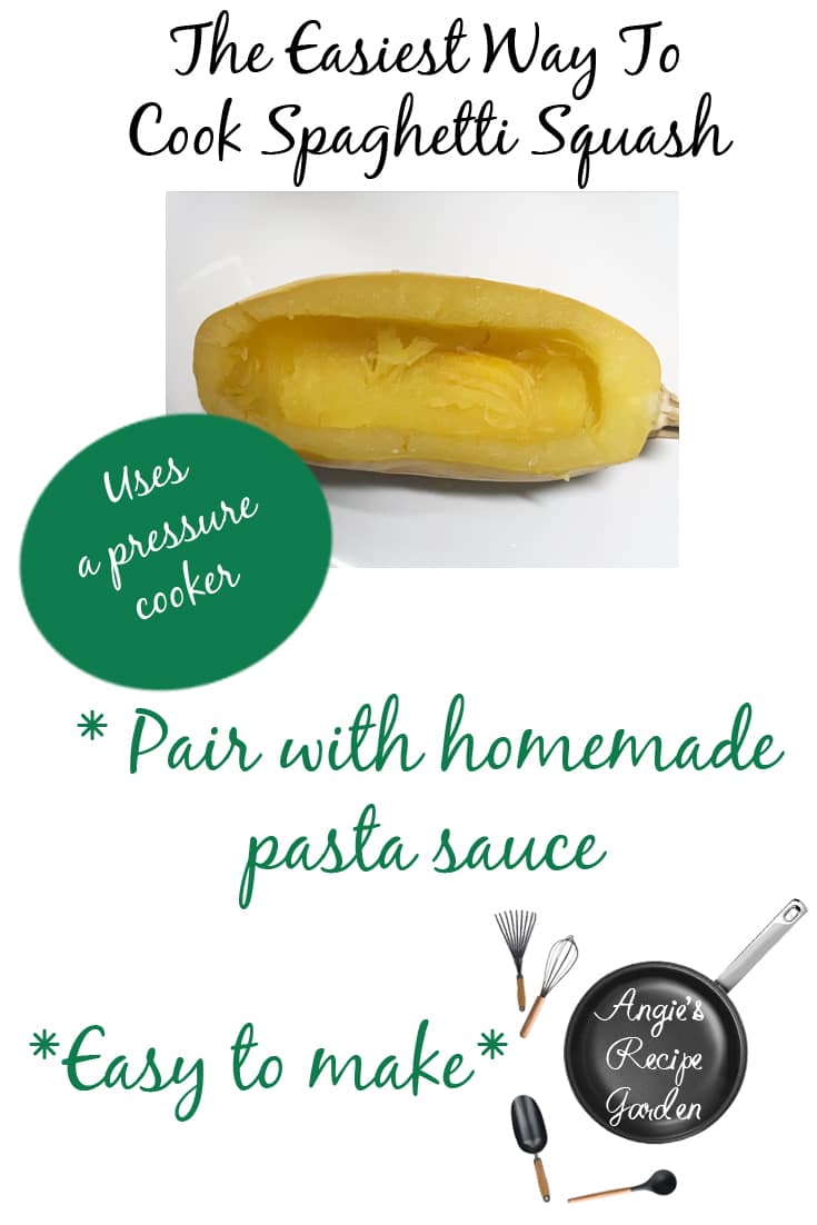 Pressure Cooked Spaghetti Squash Angie's Recipe Garden